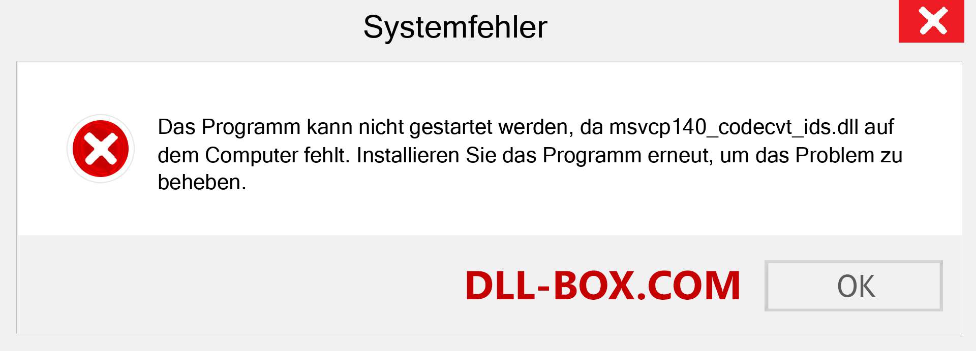 msvcp140_codecvt_ids.dll-Datei fehlt?. Download für Windows 7, 8, 10 - Fix msvcp140_codecvt_ids dll Missing Error unter Windows, Fotos, Bildern